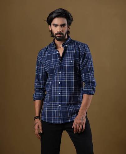 Blue Checked Shirt